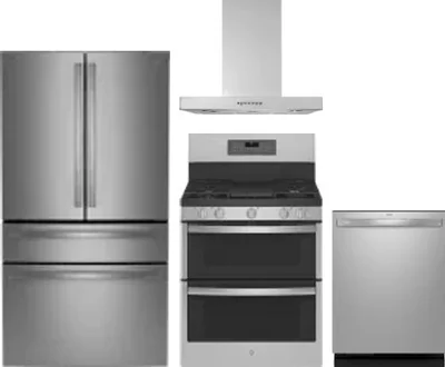 4 Piece Package Includes Refrigerator, Range, Hood And Dishwasher